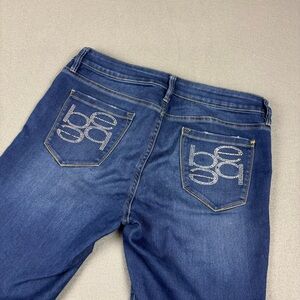 Bebe Blue Skinny Jeans with‎ Distinctive Stitching